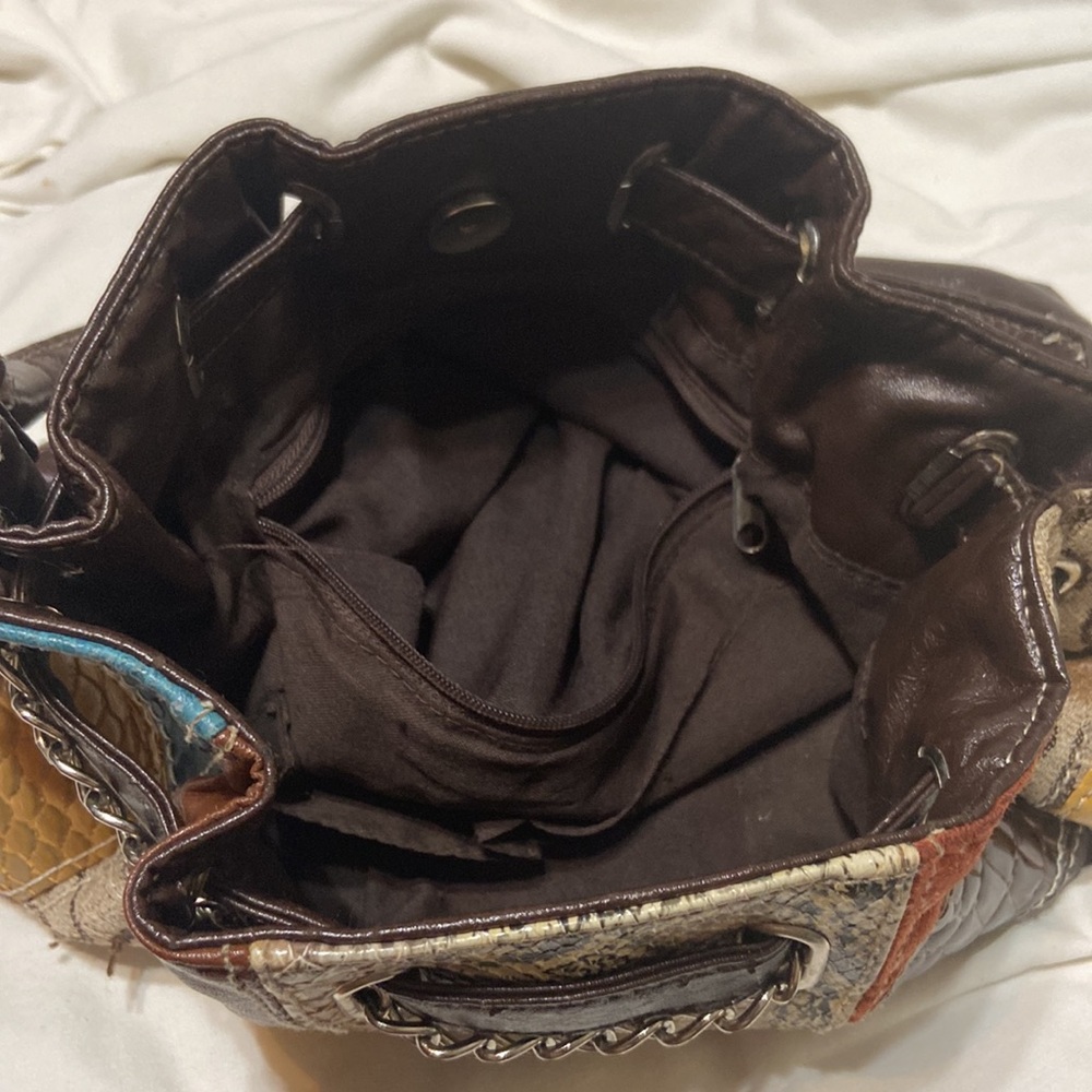 Small Patchwork Shoulder Bag Unbranded Chain Deta… - image 7